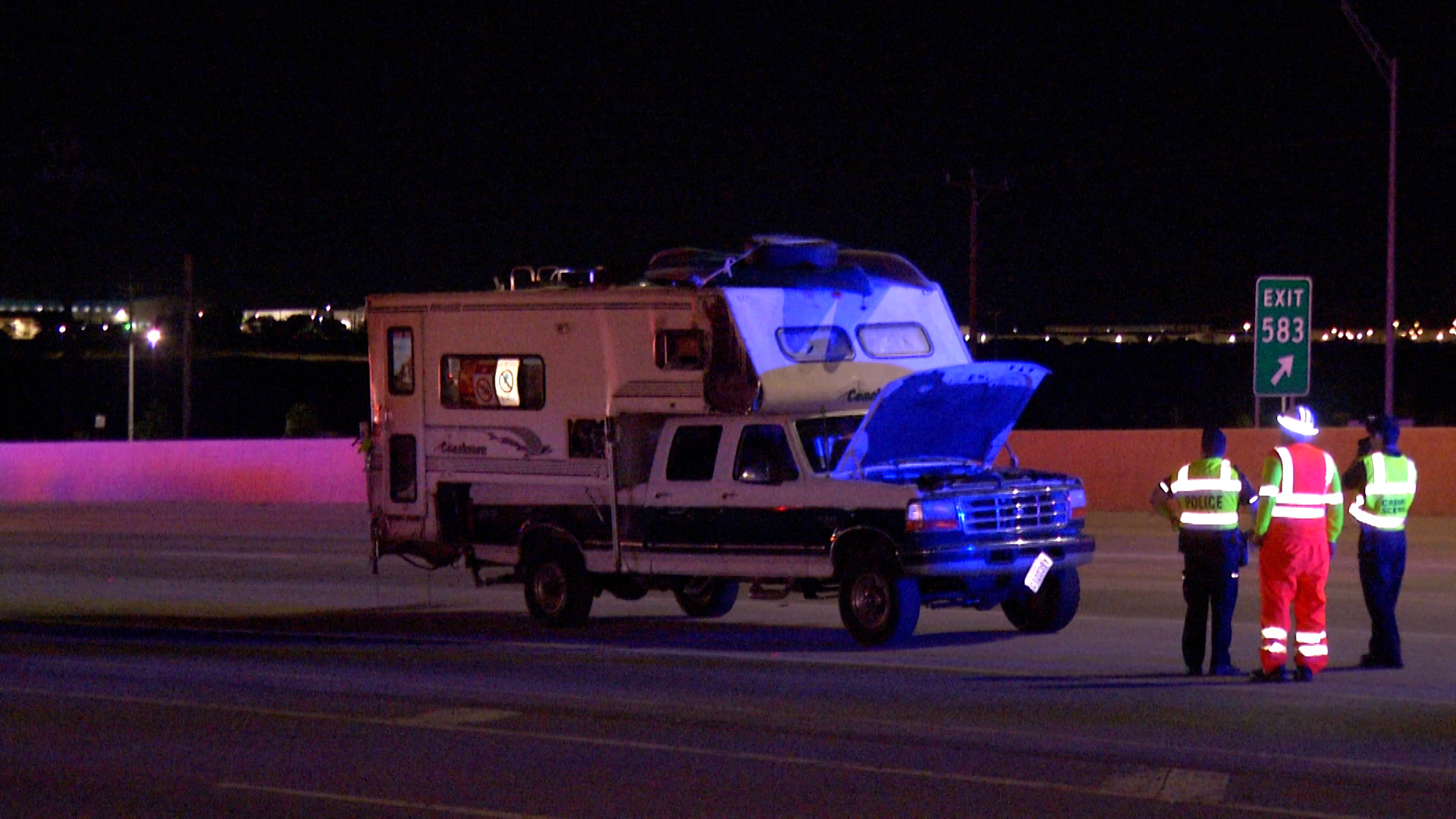 Man chasing after dog on Interstate 10 struck and killed by truck
