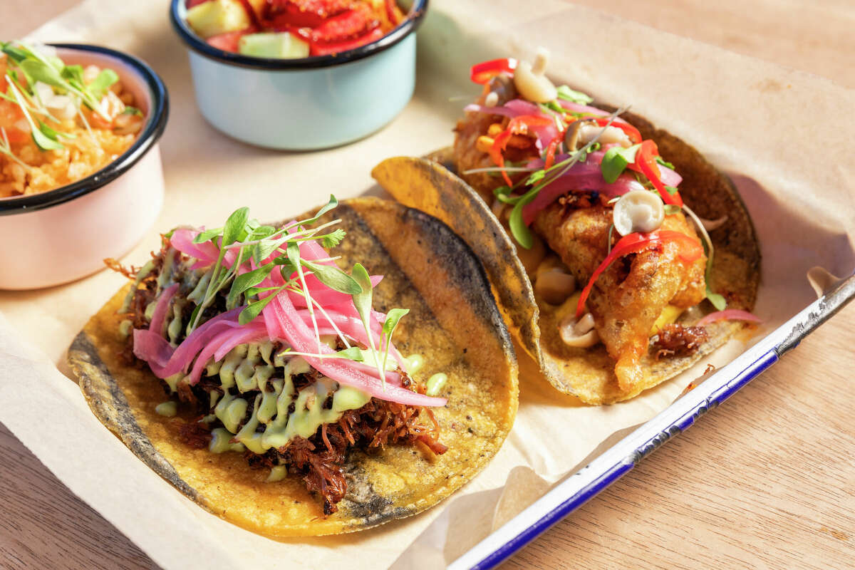 Tacos in all forms, including beefy barbacoa and vegetarian options, headline Maximo's menu.