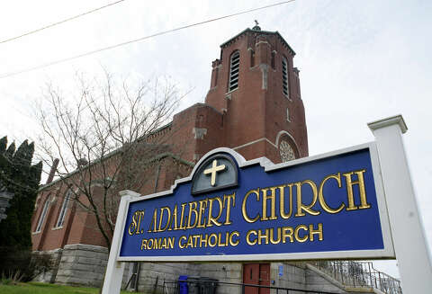 Police: Enfield's St. Adalbert Church sign found after it was stolen