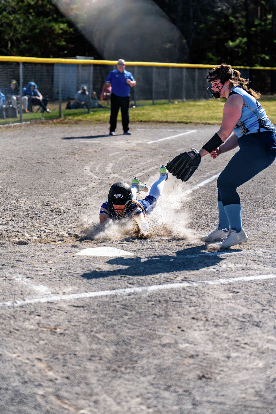Onekama softball defeats Brethren in rivalry matchup