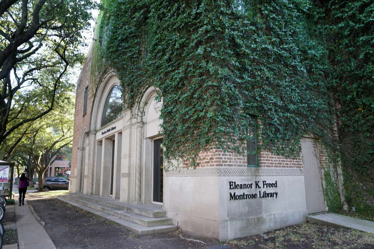 HOUSTON, TEXAS - DECEMBER 11: Houston officials said they will reopen the Freed-Montrose Neighborhood Library, 4100 Montrose Blvd. on Monday, April 15. (Melissa Phillip/Houston Chronicle via Getty Images)