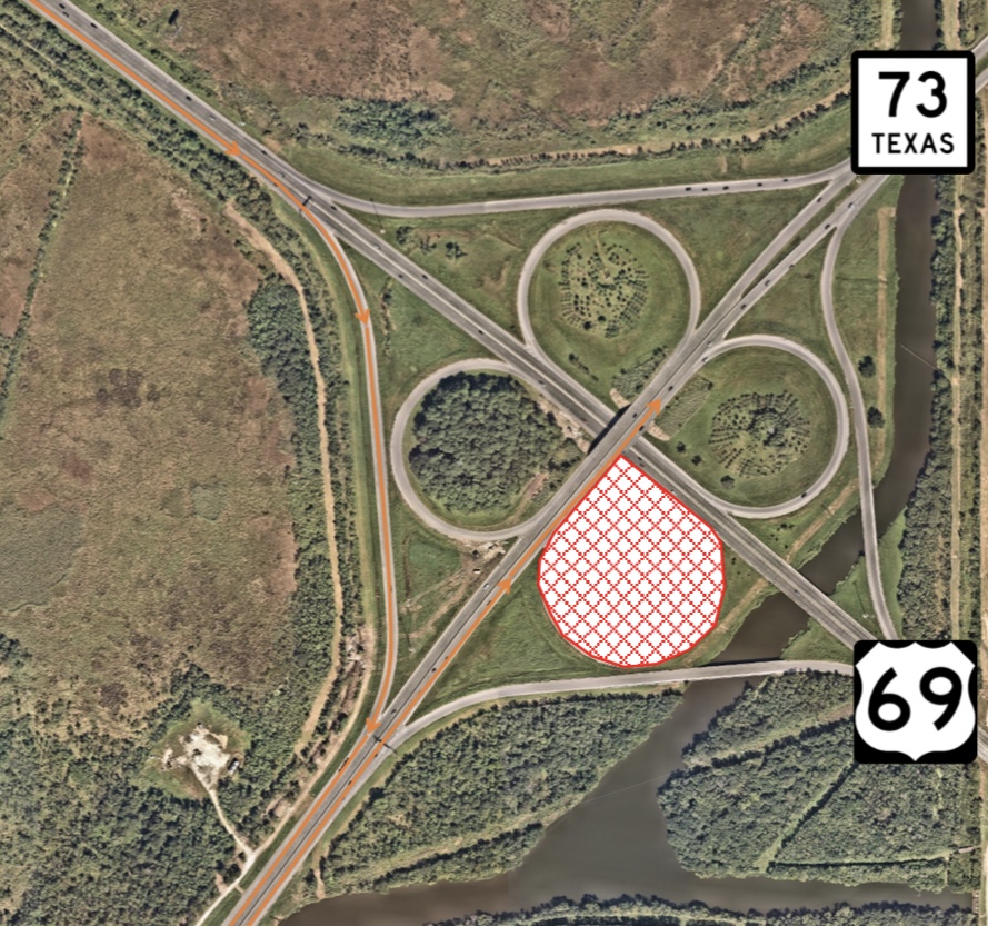 U S 69 and Texas 73 cloverleaf loop closure