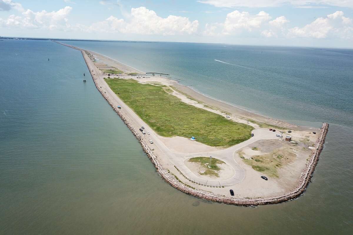 There may be no 'baby dike' coming, but the Texas City Dike can hold up to 10,000 vehicles at any given time.