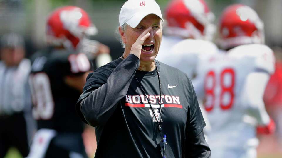 Head coach Willie Fritz during the University of Houston Spring Football game, held at the Carl Lewis International Complex Saturday, Apr. 13, 2024 in Houston.