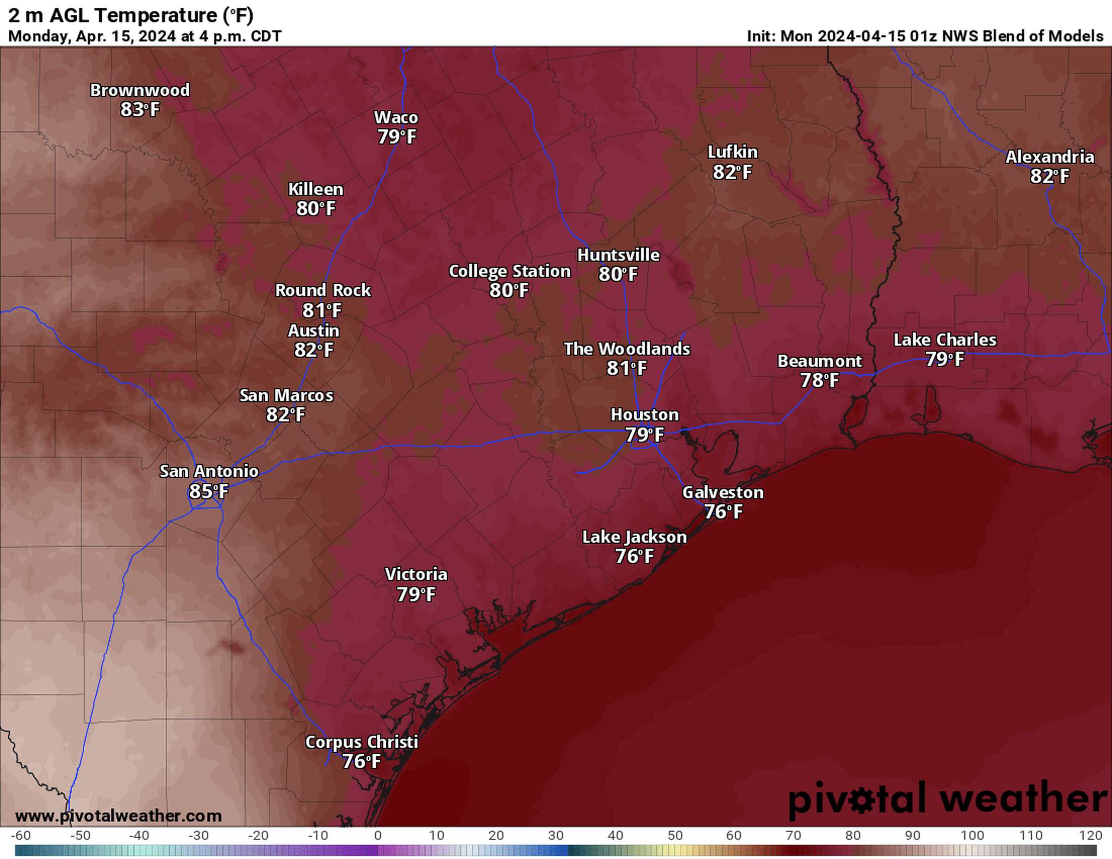 A hot week for South Texas. When’s the next cold front?