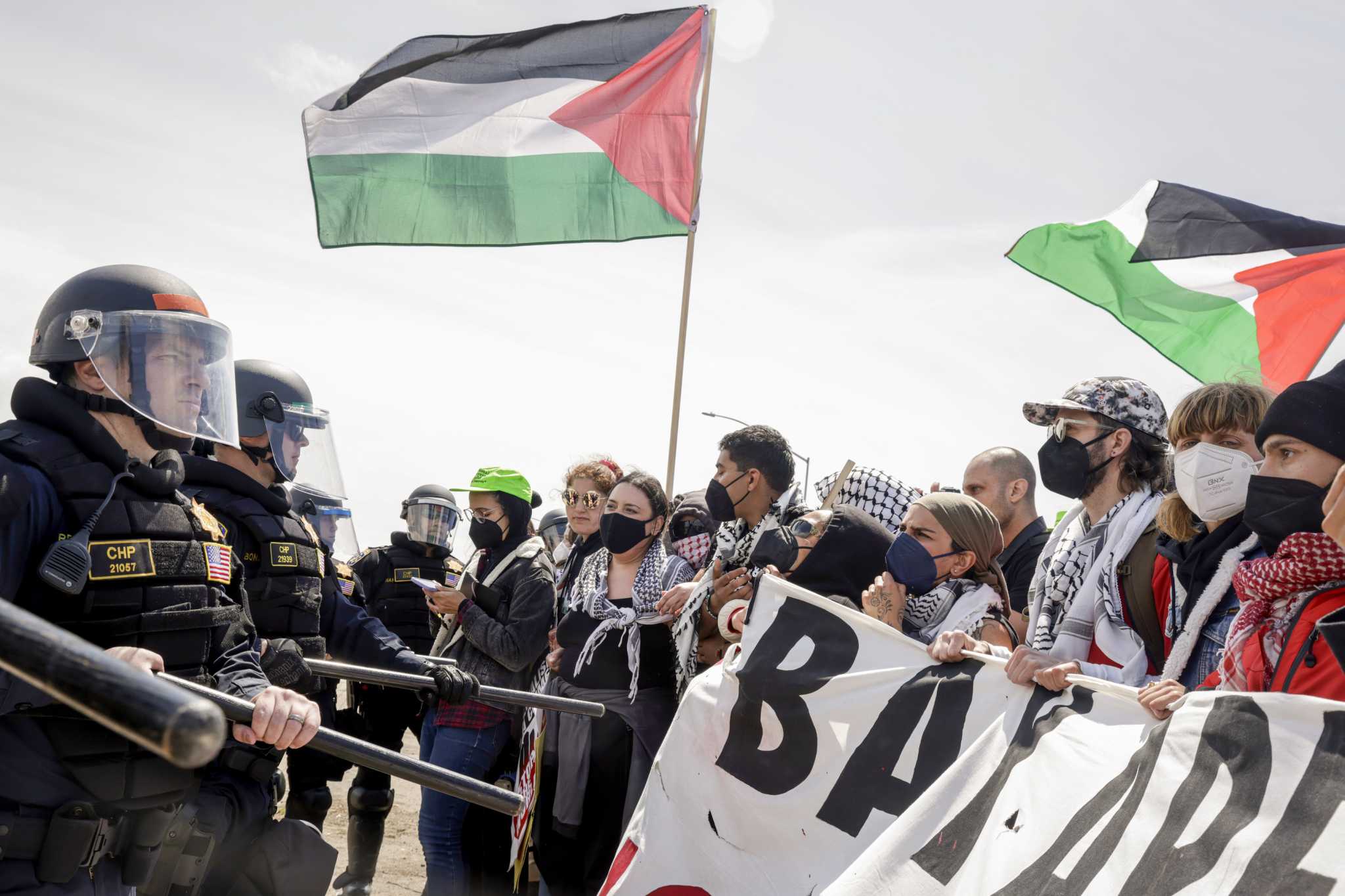 CHP refers 38 arrested Gaza protesters to Bay Area prosecutors