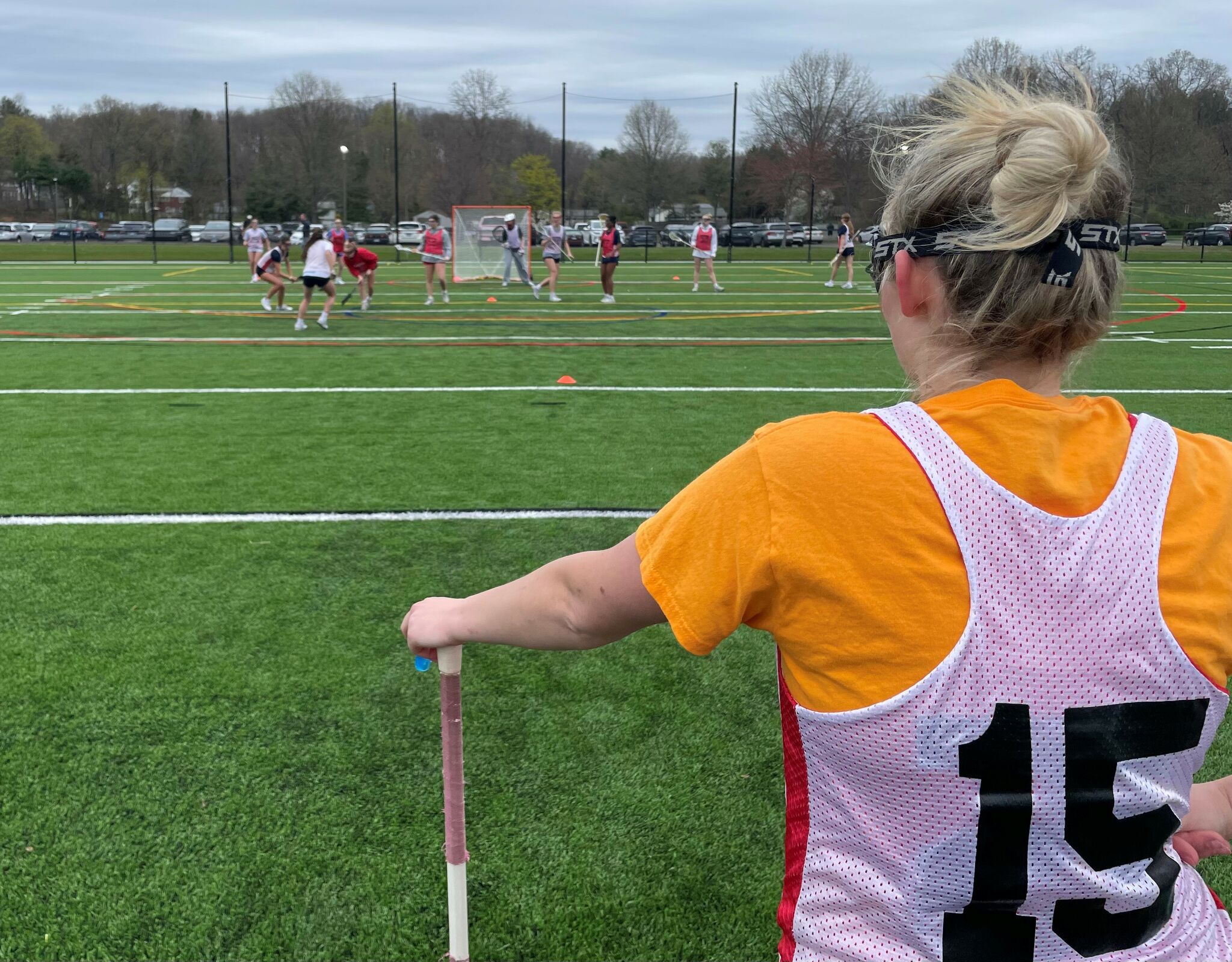 Cheshire girls lacrosse is first to use turf field at Bartlem Park.