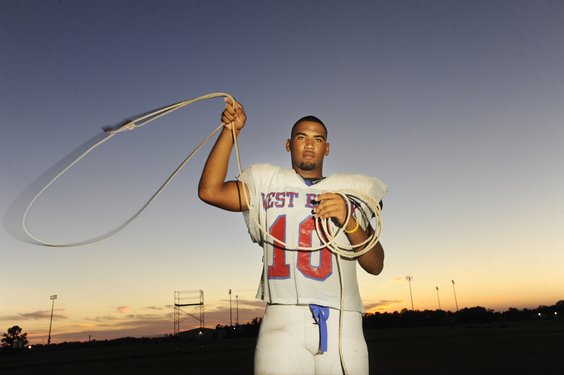 Rodeo helps West Brook s Goodman in football