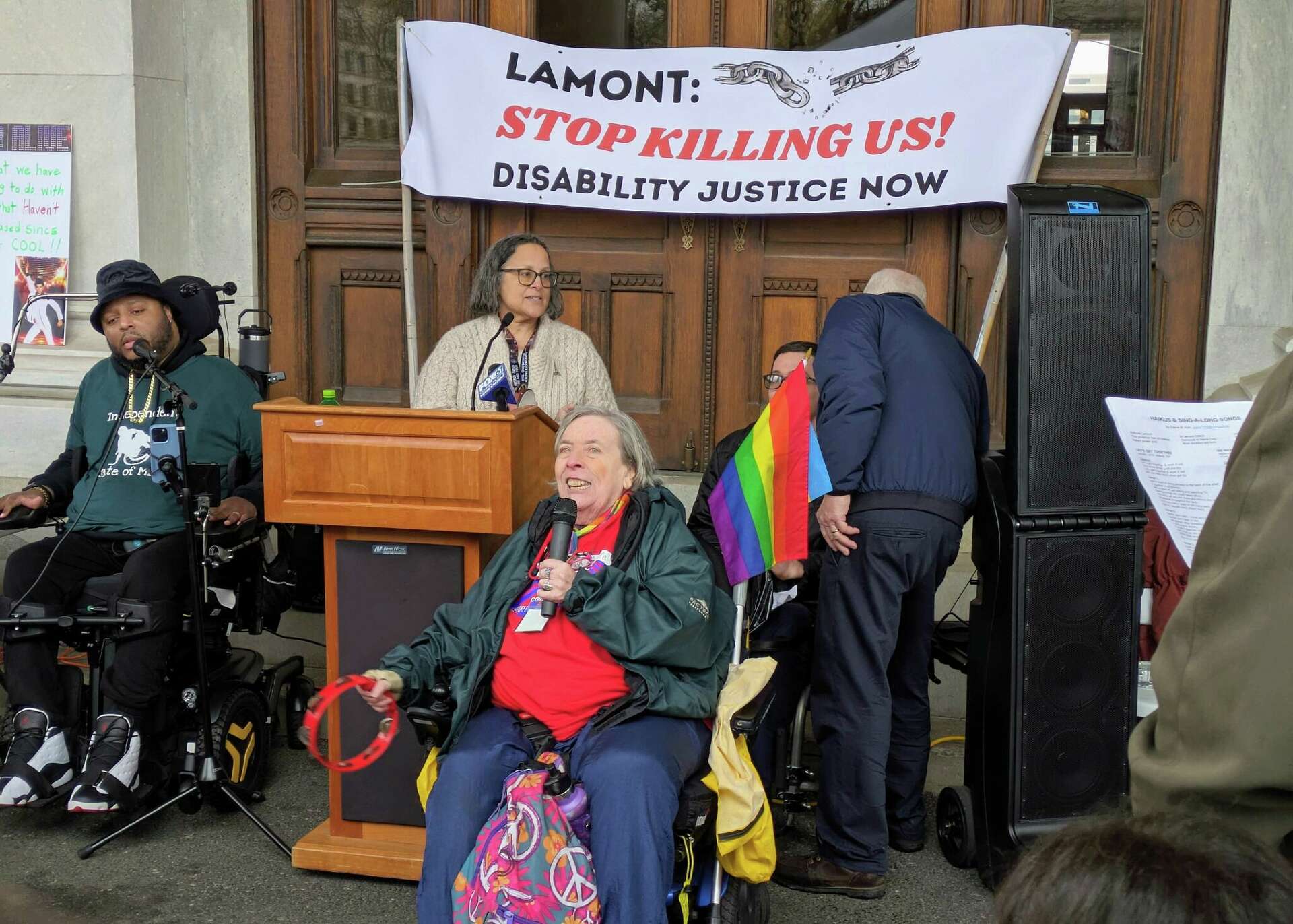 Rally calls for health care reforms for people with disabilities