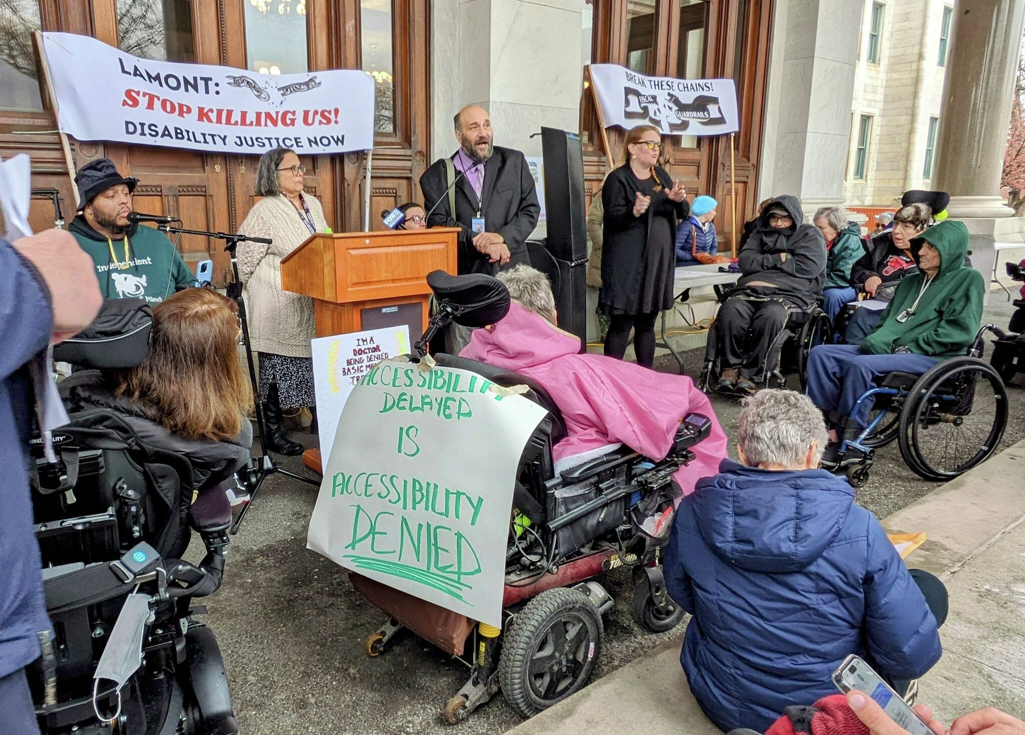 Rally calls for health care reforms for people with disabilities