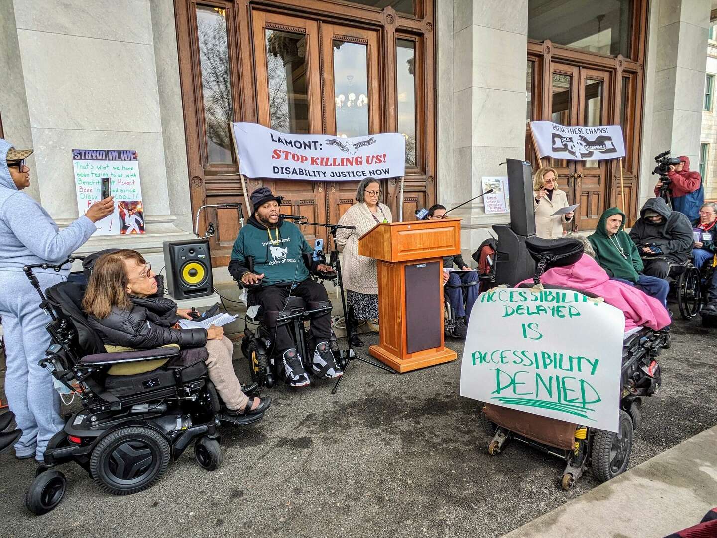 Rally calls for health care reforms for people with disabilities