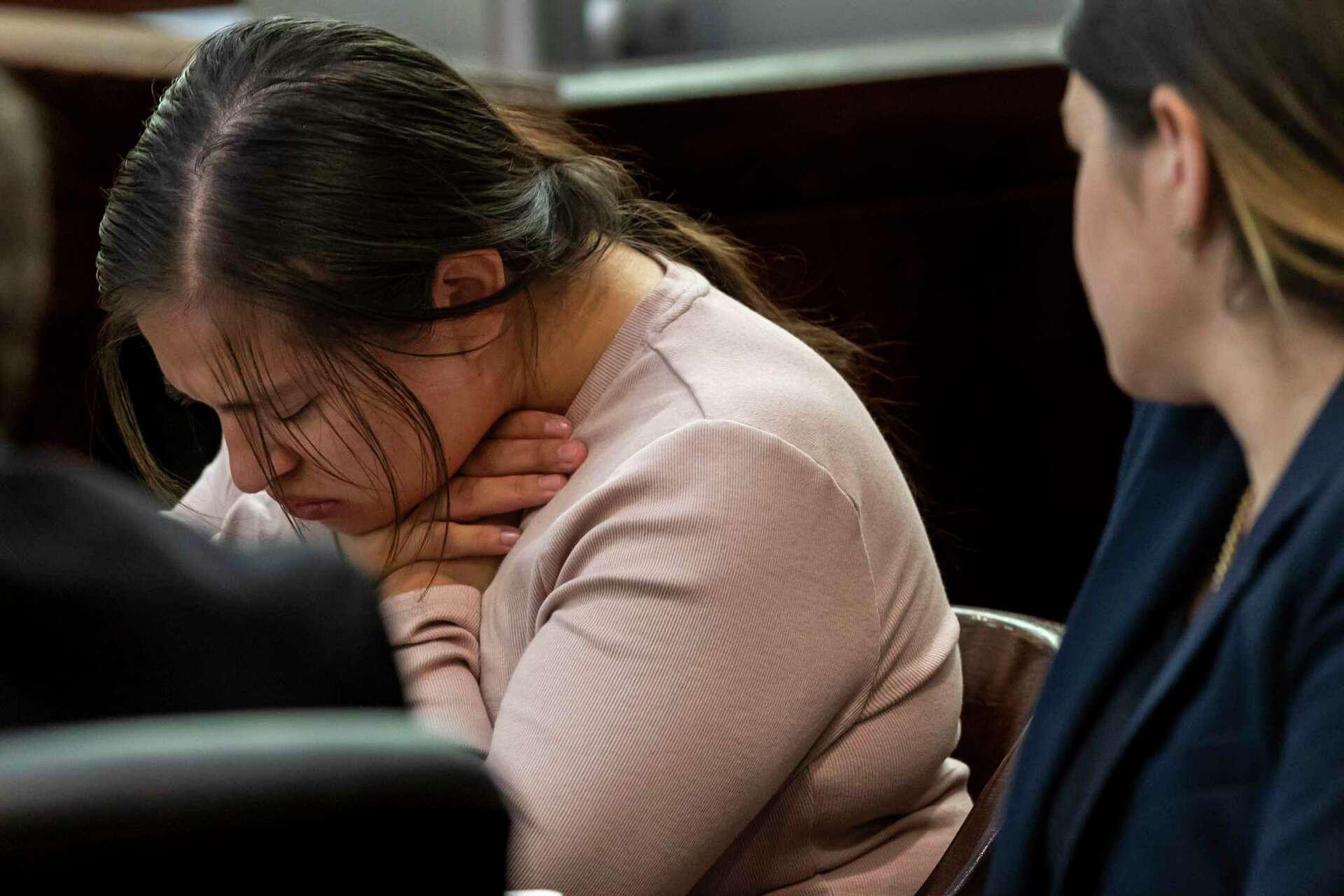 Miranda Casarez, shaking and sobbing, denies starving 4-year-old son