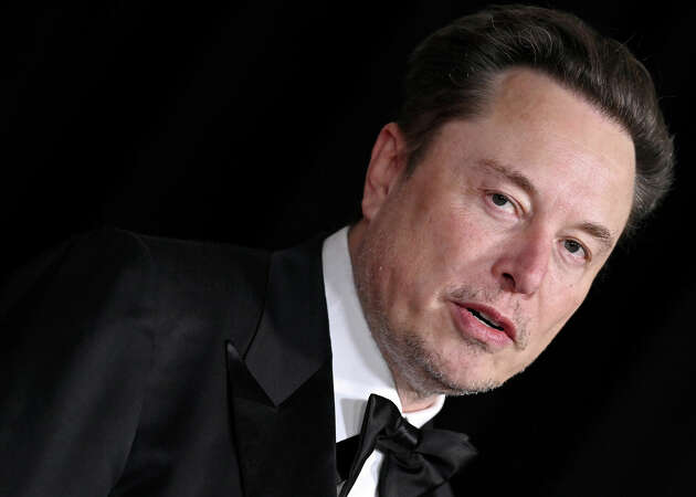 Elon Musk attends the 10th Annual Breakthrough Prize Ceremony at Academy Museum of Motion Pictures on April 13, 2024 in Los Angeles, California.
