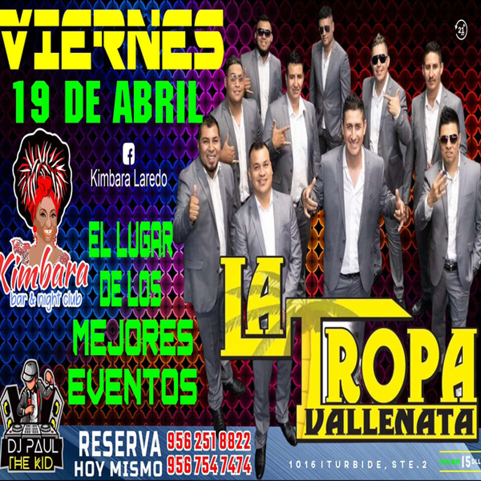 Laredo entertainment calendar for the third weekend of April.