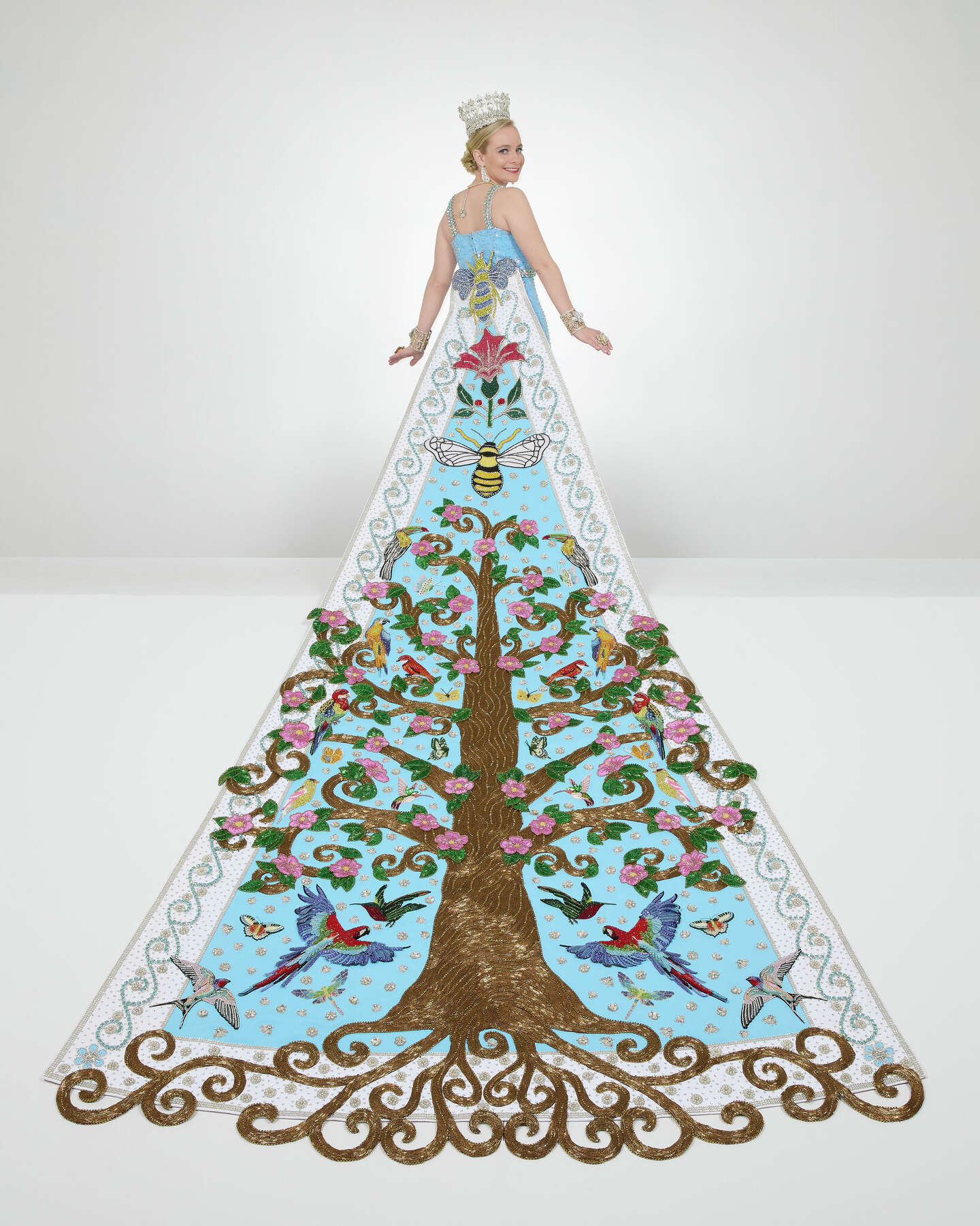 sachin and babi light blue dress Watters Plus Size Bridal Gown