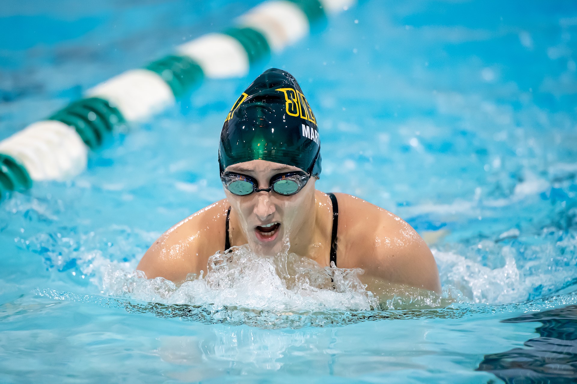 Siena swimmer Olivia Martin's mental trick brings school record