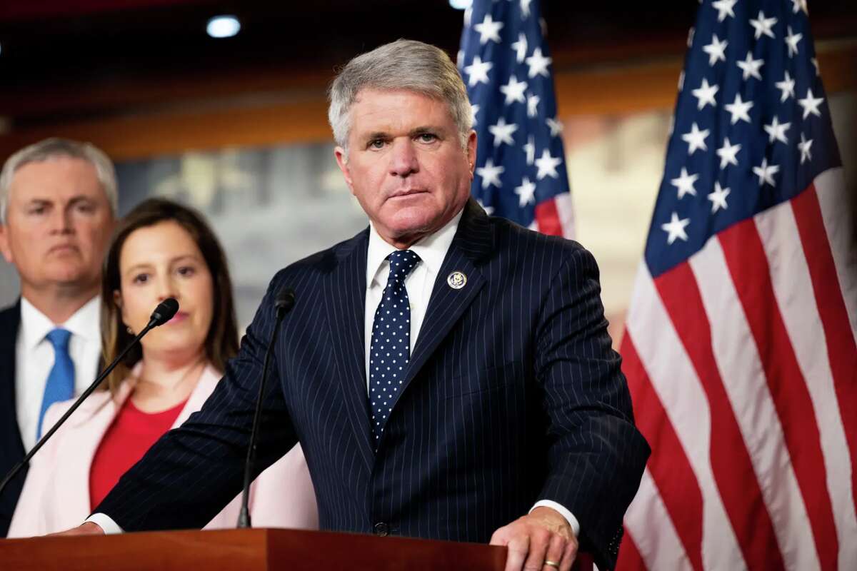 U.S. Rep. Michael McCaul, R-Texas, speaks at a press conference at the U.S. Capitol in Washington, D.C., on June 23, 2021. 