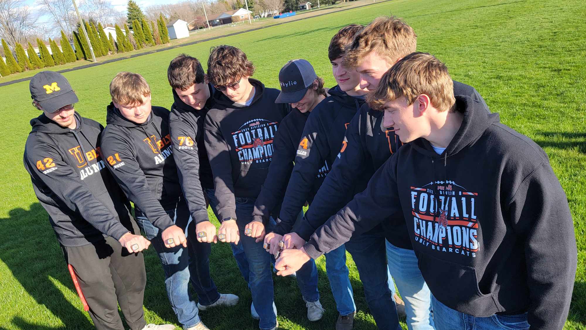 Ubly football receives state championship rings in Sunday ceremony