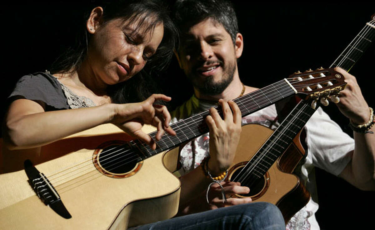 Rodrigo Sanchez and Gabriela Quintero, known as Rod y Gab to friends and fans, perform for an enthusiastic audience at the Majestic Theatre.