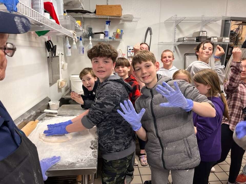 Onekama EZ Market hosts Onekama 5th graders