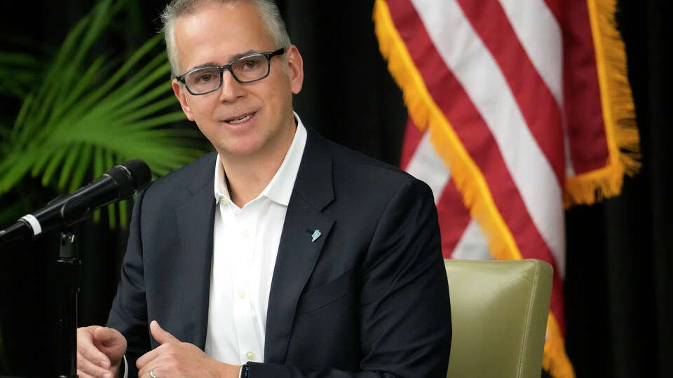 Pablo Vegas, president and CEO of ERCOT, speaks during press conference at Calpine, 717 Texas Ave., Thursday, Dec. 14, 2023, in Houston. Vegas discussed ERCOT's power demand forecasts and its plans to address them at a Board of Directors meeting Tuesday, April 23.