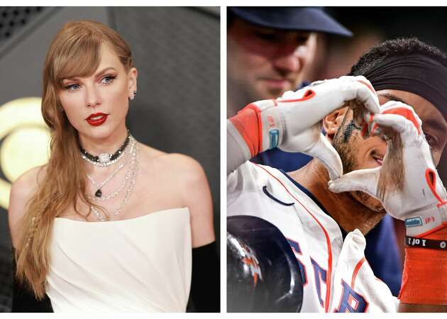 Astros players talked about their favorite Taylor Swift songs this week after being prompted unexpectedly by reporter Julia Morales.