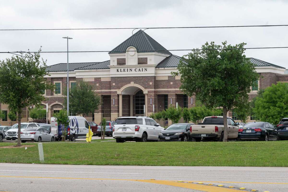 Klein Cain High School is visible Thursday, April 25, 2024 in Klein.