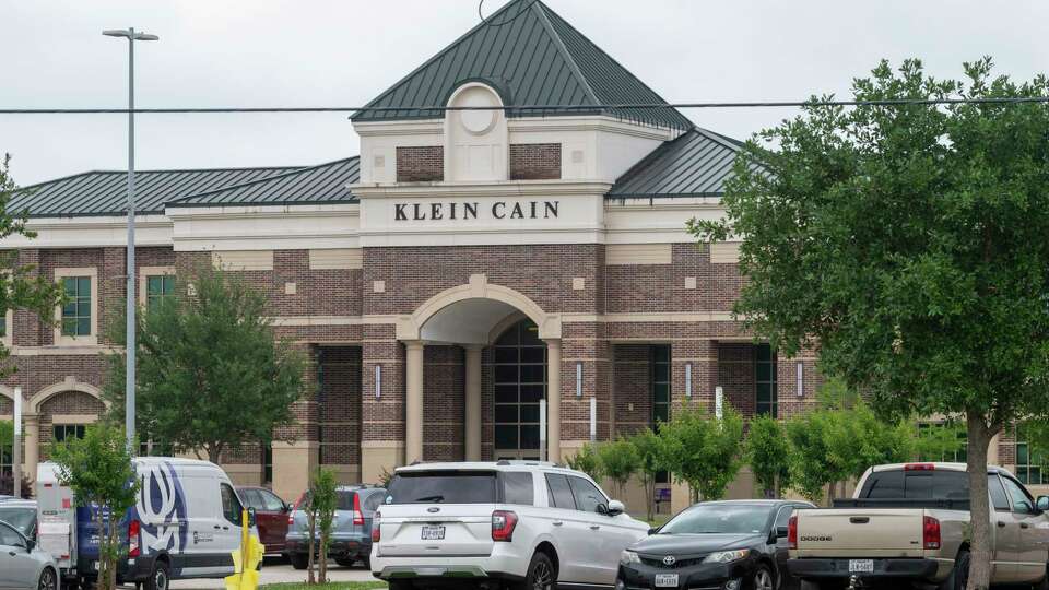 Klein Cain High School is visible Thursday, April 25, 2024 in Klein.