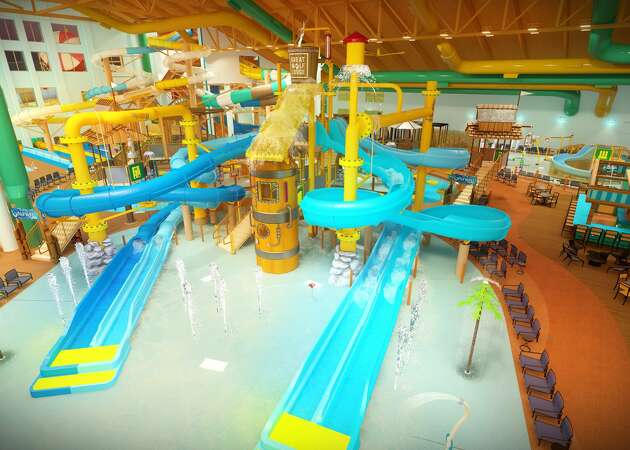 Renderings released in March show the indoor water park at Great Wolf Lodge opening in Webster. 