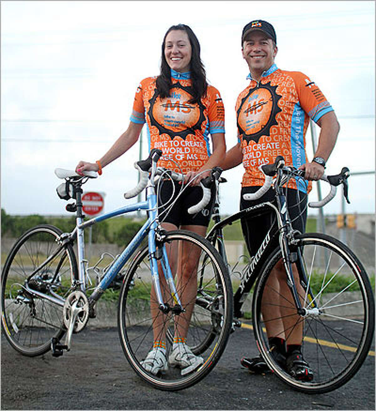 Jeff Vaughn and wife Jaime ride in support of Jaime's mom, who has MS.