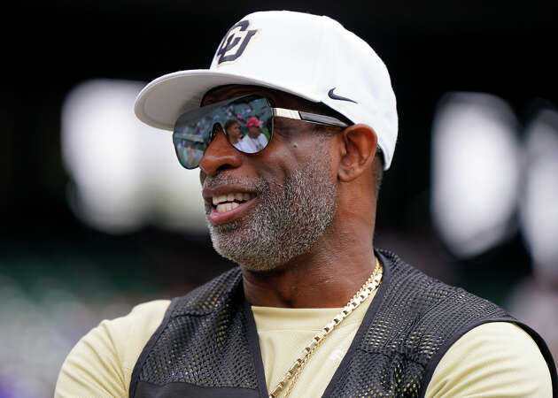 Former NFL player and Colorado Buffalos head coach Deion Sanders looks on before a game between the Birmingham Stallions and Arlington Renegades at Choctaw Stadium on March 30, 2024 in Arlington, Texas.
