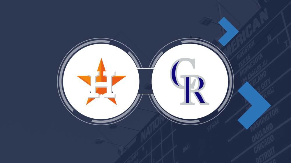 Astros Vs. Rockies Tv Channel And Live Stream Info - April 27