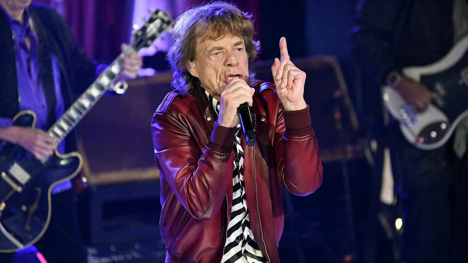 Mick Jagger of The Rolling Stones performs during a celebration for the release of their new album 'Hackney Diamonds,' Oct. 19, 2023, in New York.