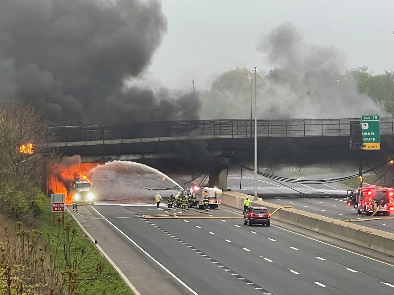 Officials I95 in Norwalk likely to reopen Monday after fiery crash