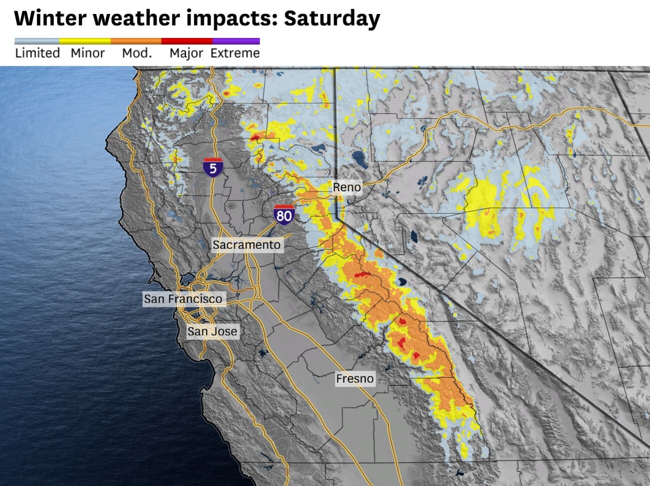Sierra winter weather advisory issued ahead of spring storm