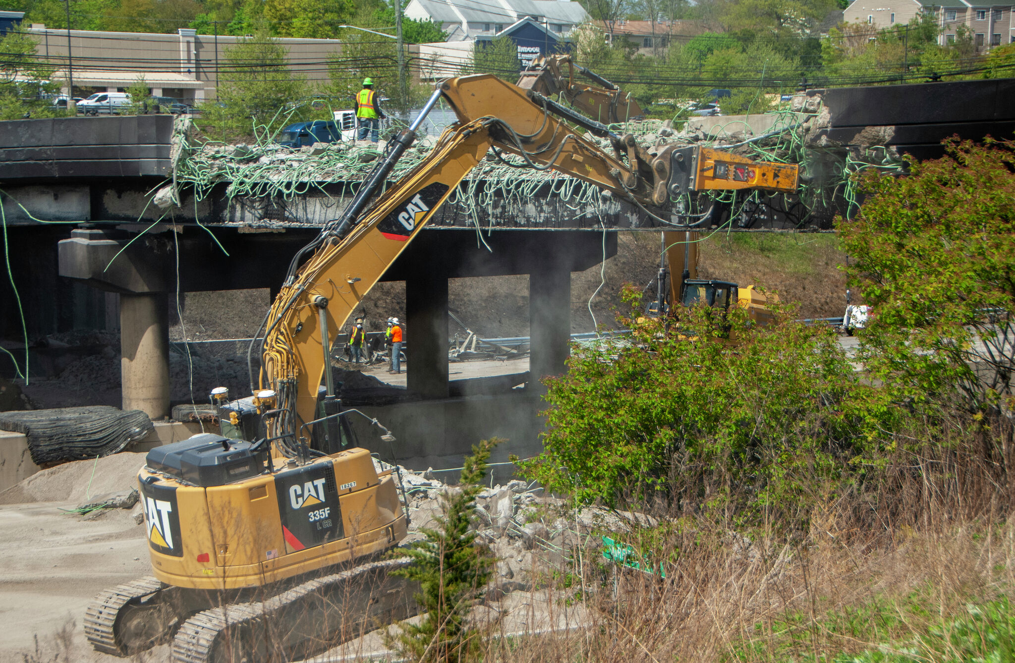 The I-95 bridge fire severely weakened the steel of the CT overpass