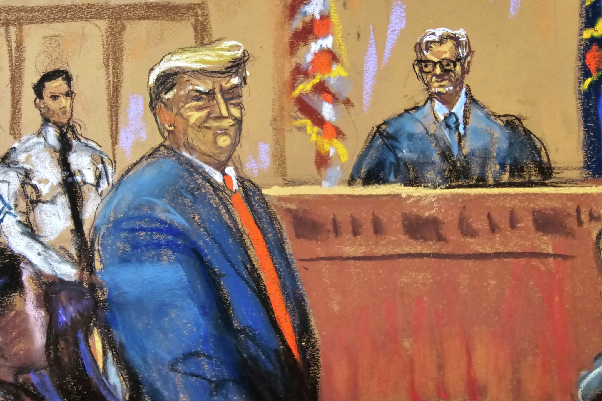 Veteran courtroom sketch artist assesses Trump trial art