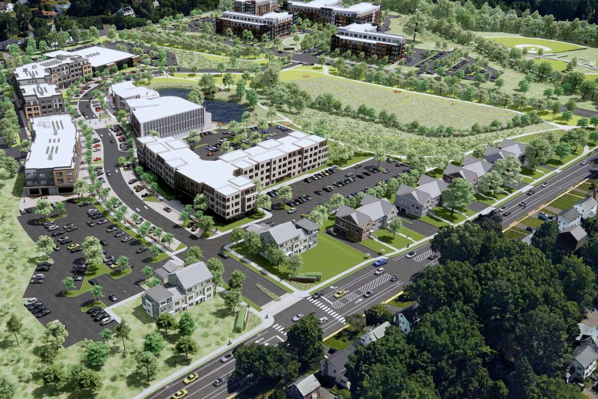 Developers intend to build hundreds more housing units, plus retail spaces, at 1800 Asylum Ave., the former University of Connecticut campus.