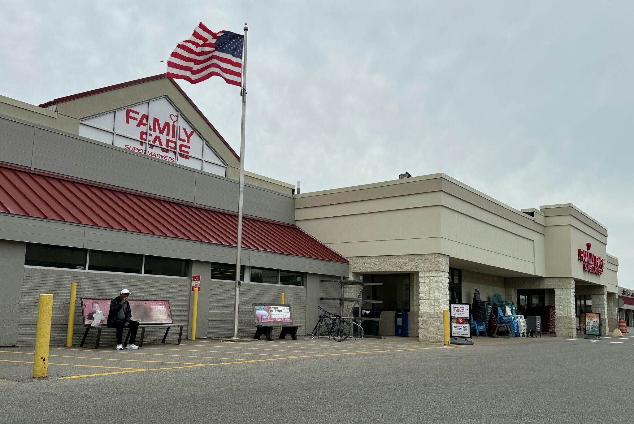 Woman found living inside Family Fare sign in Midland