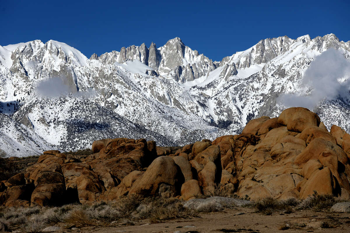 A photo of Mount Whitney in California. 