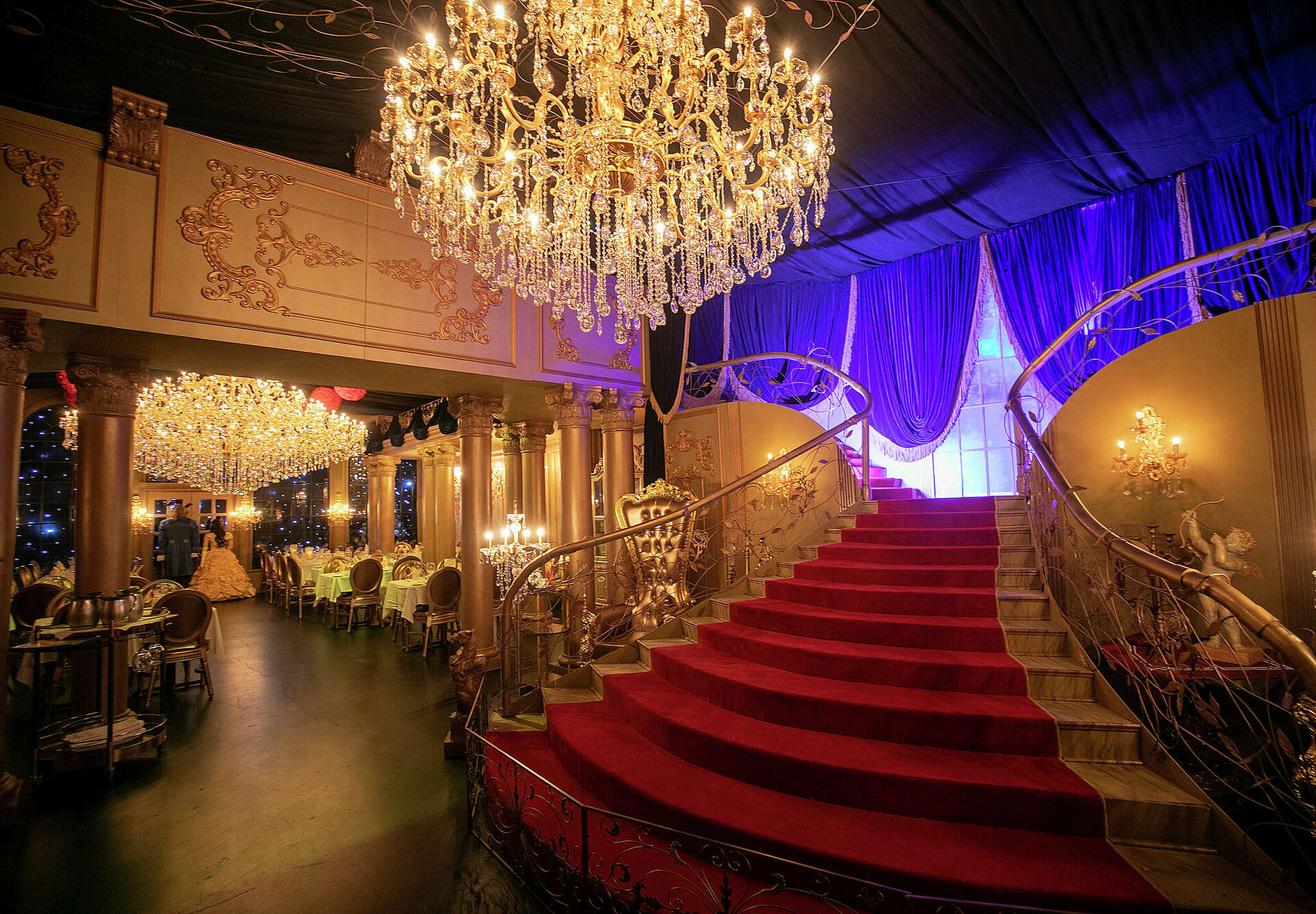 beauty and the beast ballroom staircase