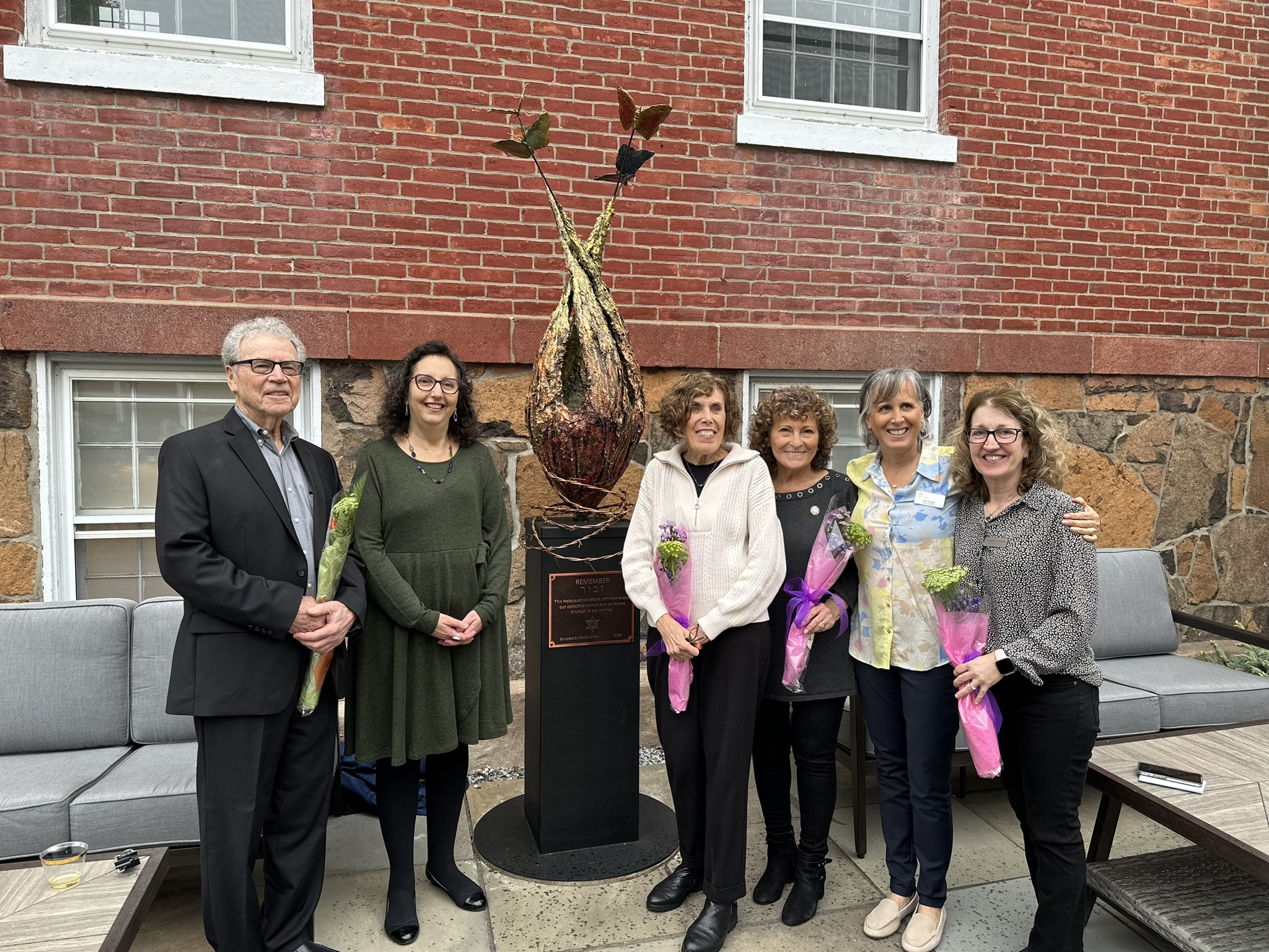 Holocaust memorial sculpture unveiled at Cheshire synagogue