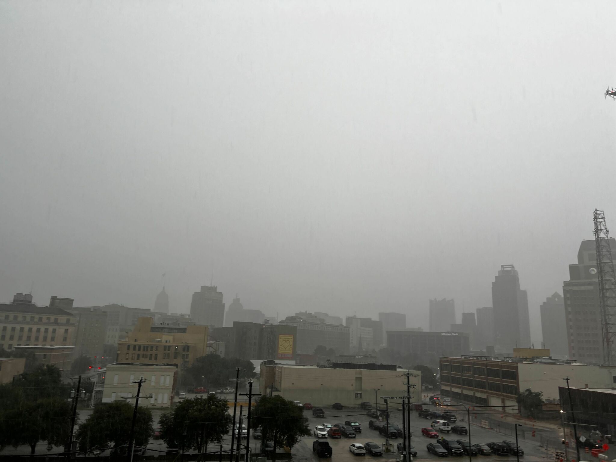 Strong cold front strikes Texas with storms