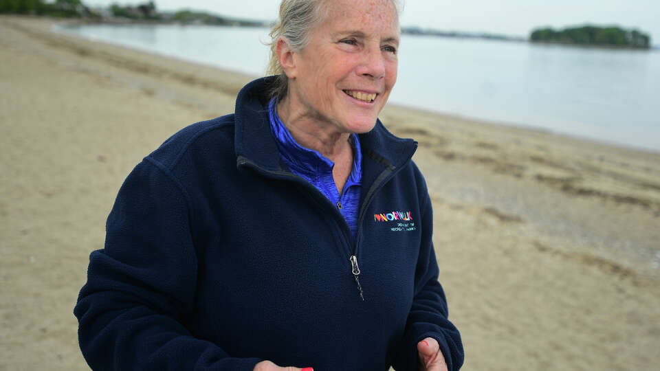 Norwalk's Aquatic Coordinator Pam Raila is excited for the Memorial Day opening of beach season at Calf Pasture Beach in Norwalk, Conn. on Tuesday, May 14, 2024.