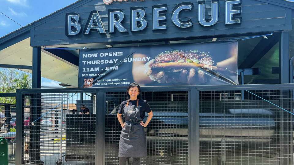 Owner/operator/pitmaster Winnie Yee-Lakhani at Smoke Queen Barbecue, Garden Grove, Calif.