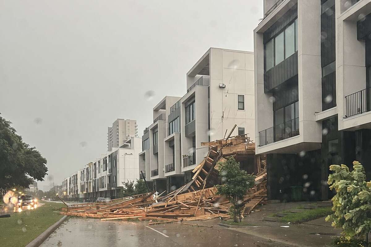 Storms Thursday brought destruction across the Houston area.