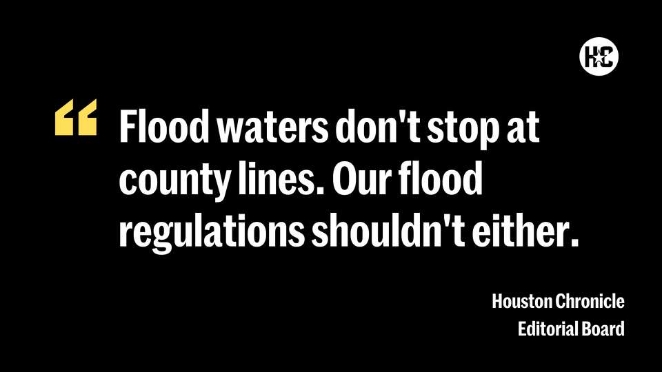 Flood waters don't stop at county lines. Our flood regulations shouldn't either.