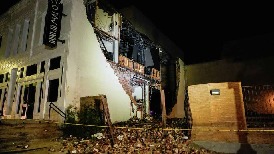 Severe storm causes damage on Thursday, May 16, 2024, in Houston.