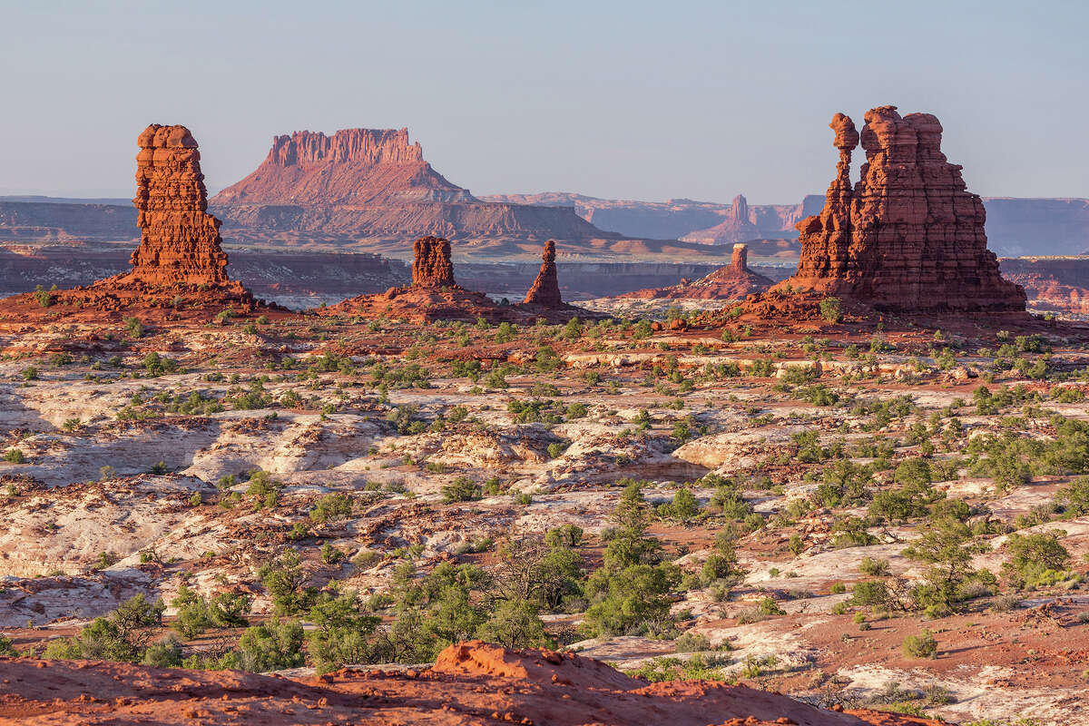 FILE: A view of the Land of Standing Rocks, Maze District, Canyonlands National Park, Utah. 