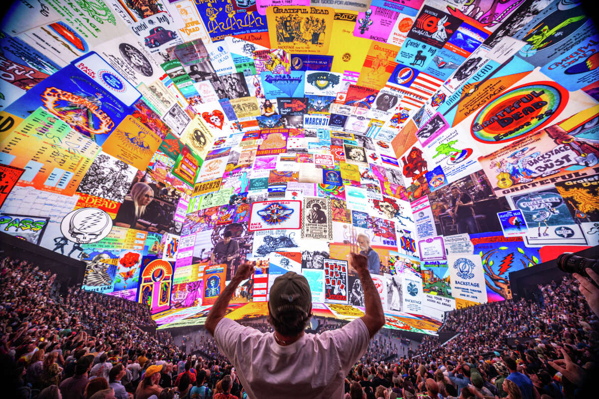 A view from the crowd during opening night of Dead & Co. at the Sphere in Las Vegas, on Thursday, May 16, 2024. 